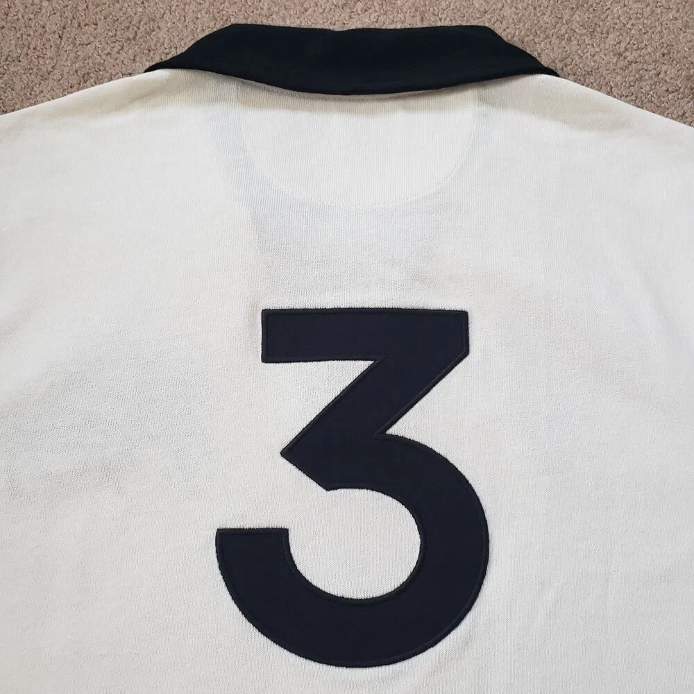 NWT Polo Ralph Lauren Small Mens White Dual Player #3 Polo Shirt Johnny Collar